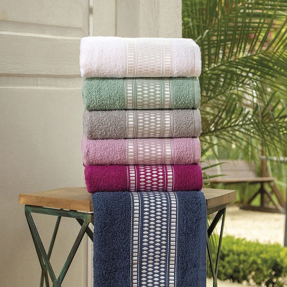 Toalha de Banho Atlântica Florença Mar Mediterrâneo 100% Algodão  Verde