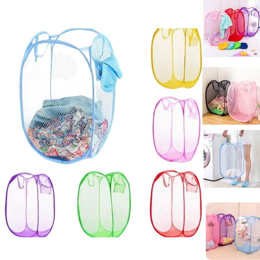 Cesto Organizador Dobrável De Roupa Suja Multiuso 70X40CM
