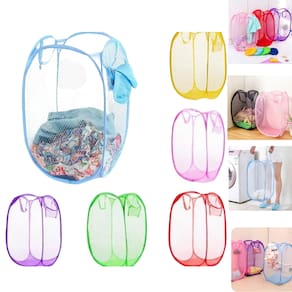 Cesto Organizador Dobrável De Roupa Suja Multiuso 70X40CM