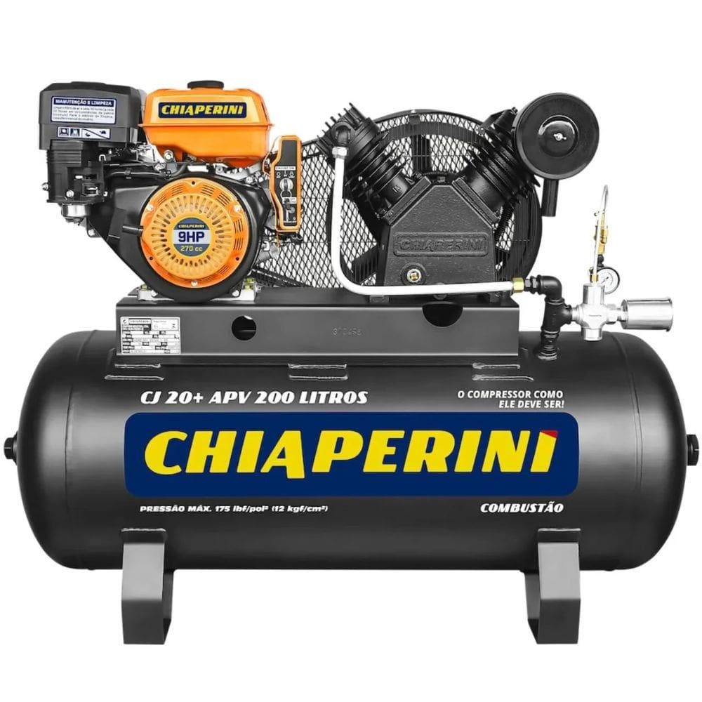 Compressor De Ar 9cv Chiaperini 20pcm 200litros A Gasolina