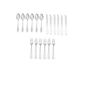 Faqueiro 18 Peças Aço Inox Faca Garfo Colher Casita Jantar
