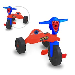 Triciclo Infantil Spider Vermelho Azul +24 meses até 25Kg
