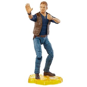 Boneco de ação Jurassic World Owen Grady 15 cm com acessório