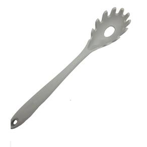 Pegador De Massas Macarrão Em Silicone Cinza Para Cozinha