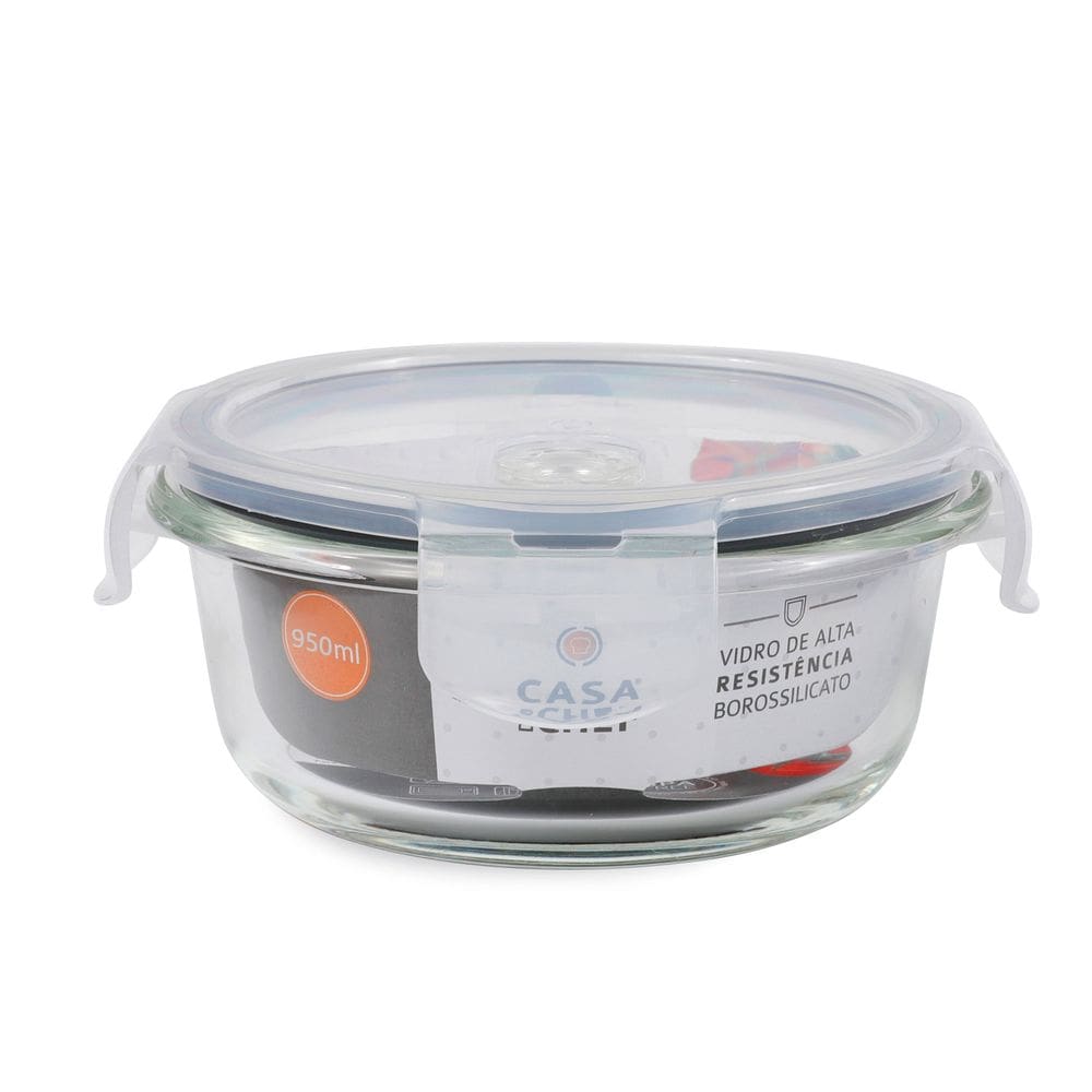 Pote de Vidro Redondo 950ml Casa do Chef