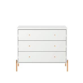 Cômoda 3 Gavetas Jasper Branco 94cm