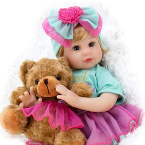 Boneca Reborn Milidool Realistic Newborn Girl 56cm com Acc
