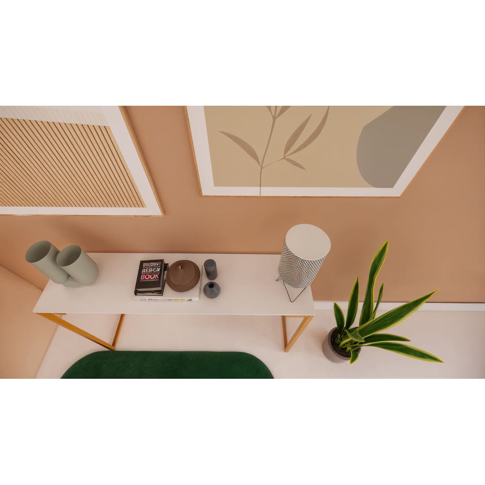 Prateleira Mesa MDF 15mm 120x30cm Recorte Placa Painel Chapa Branco Cód.1301