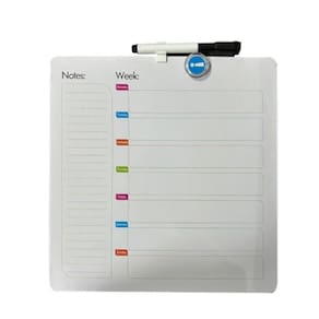 Quadro Planner Lousa Planejamento Semanal Tarefas Recados Lista De Compras Aviso Com Caneta