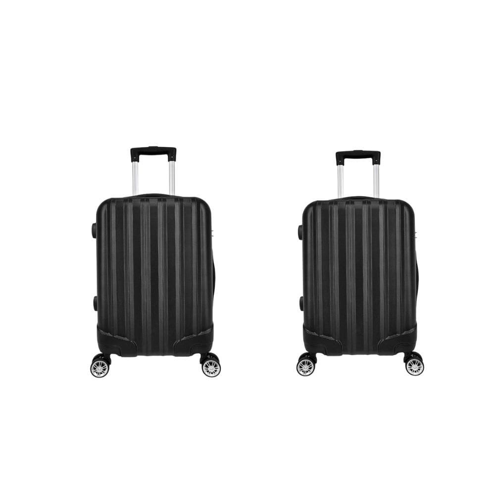 Kit Mala de Viagem abs 2 peças Adventure e Action Fortt Preta - MAB01-PT