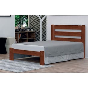 Cama de Solteiro Bella de Madeira Maciça Tauari