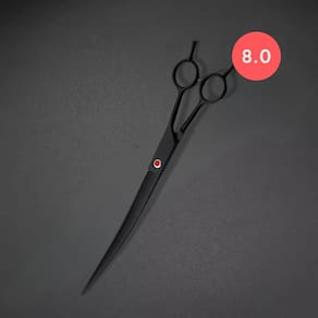 Tesoura Profissional Black Velvet Curve 8.0