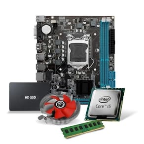 Kit Pl Mãe H110 + Proc. I5 7400 + Mem. 16gb Ddr4 + Cooler + Ssd 480gb