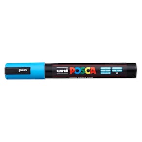 Caneta Marcadora Posca PC-5M Azul Claro - Uni