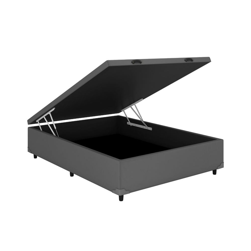 Baú Casal Linhão Cinza 138x188 Blindado