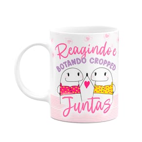 Caneca Flork Amigas - Reagindo e botando cropped juntas