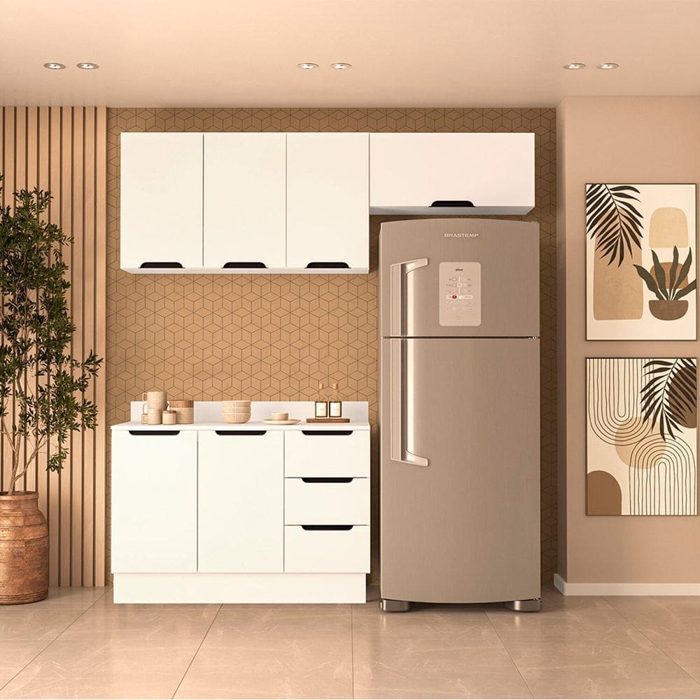 Cozinha Completa 3 Peças 224,5x200 Meena Branco
