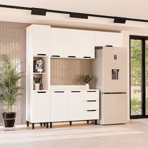 Cozinha Completa 4 Peças 224,5cm X 240cm Amara Branco