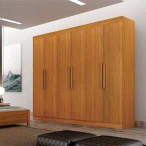 Guarda-roupas para Quarto 6 Portas Delta Cinamomo