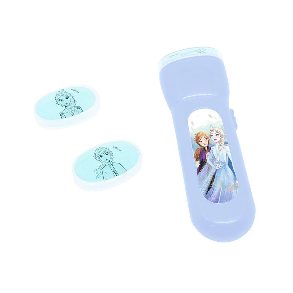 Brinquedo Lanterna Projetora Disney Frozen 3 Projeções