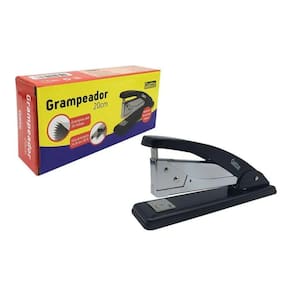 Grampeador de Mesa 20cm Grampeia até 30 Folhas Moderno e Resistente Grampos 24/6 e 26/6  - Gatte