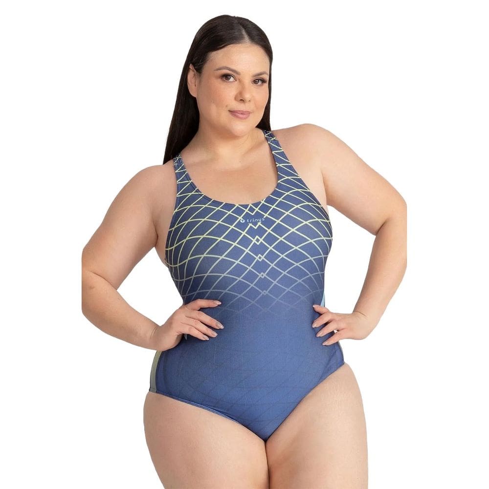 Maio Natação Trinys Estampado 3584 Plus Size