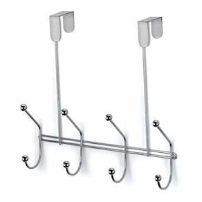 Cabide Multiuso para Porta com 4 Ganchos Arthi Eclipse Cromado