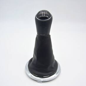 Coifa Câmbio Gol Voyage Saveiro 2004 a 2019 Preta Aro Cromo