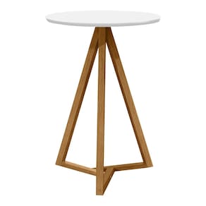 Mesa Lateral Sala De Estar Classic Branco Nature Tebar