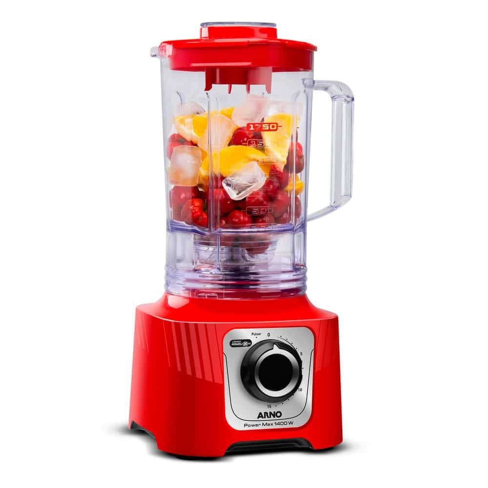 Liquidificador Power Max Arno 1400W LN63 Vermelho 127V