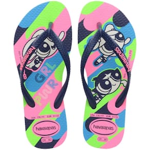 Chinelo Infantil Havaianas Meninas Super Poderosas - Marinho