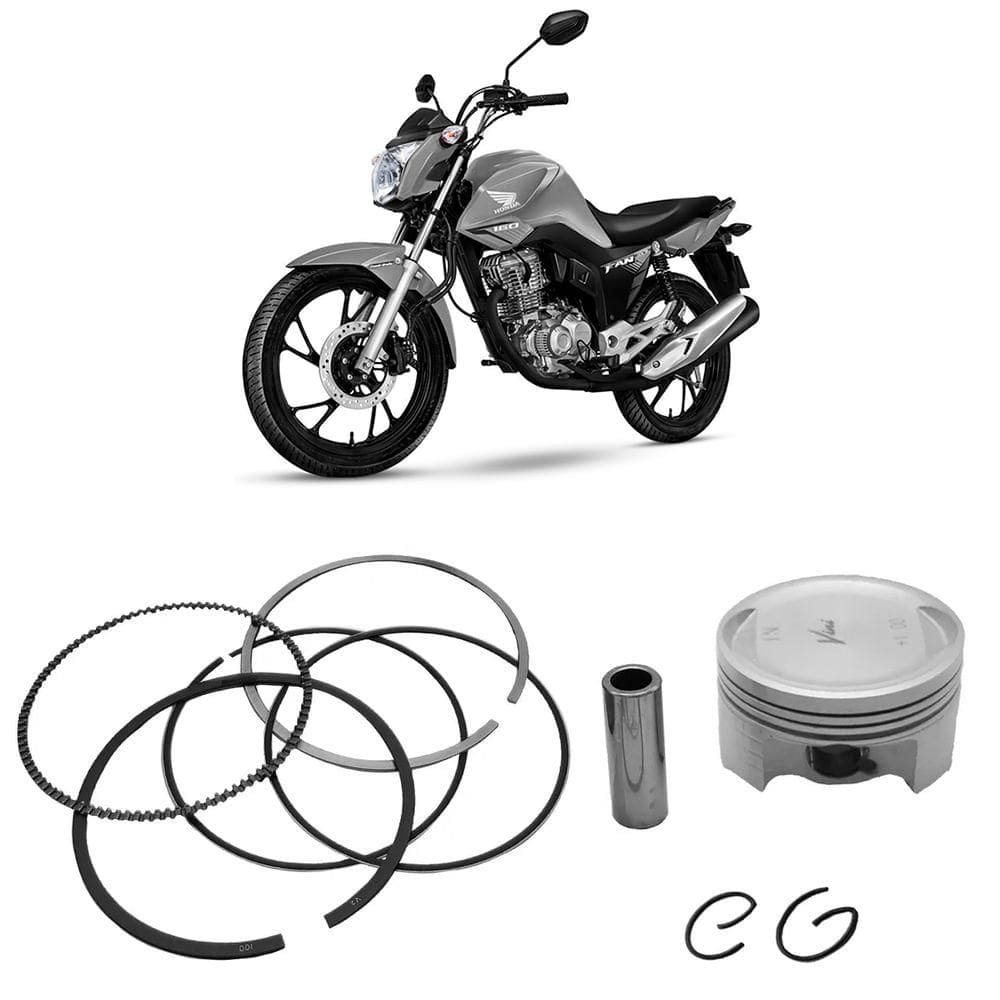 Kit Pistão e Anel 4.0 CG 160 Titan/ Fan 2016 a 2025 Vini