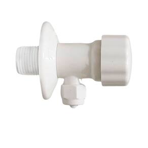 Adaptador Registro Regulador Vazão 9,5mm 3/8 Purificador Branco