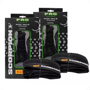 Par Pneus Pirelli Scorpion Pro 29 X 2.20 Kevlar Sem Arame Mtb tubeless Bicicleta Bike
