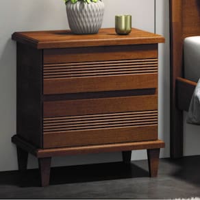 Mesa de Cabeceira com 2 Gavetas - Lisboa - Móveis Montanhês