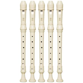 Kit 5 Flautas Doce Contralto Barroca Em F YRA-28BIII Yamaha