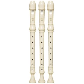 Kit 3 Flautas Doce Contralto Barroca Em F YRA-28BIII Yamaha
