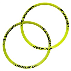 Par Aro Vzan Vmaxx Aro 26 DH Freio a disco 36 furos Amarelo neon bicicleta montadinha Freeride Reforçado
