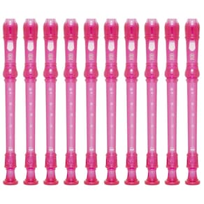 Kit 15 Flautas Doce Soprano Germânica YRS-20G Rosa Yamaha