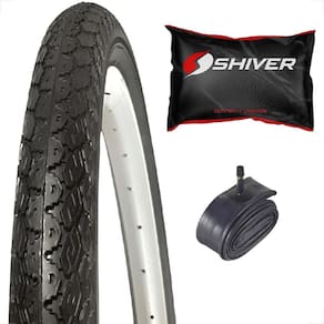 Pneu Pirelli Manga Turbo aro 26 x 1.1 Montadinha Motorizada Bike + Camara de ar Shiver Bico Grosso