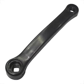 Pedivela Braço Esquerdo Ponta Quadrada 170mm Preto Bike Aço Reforçado