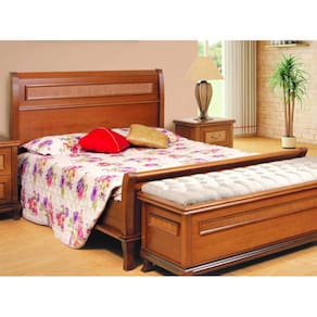 Cama Casal Madeira Maciça 1,40m - Athenas - Móveis Montanhês