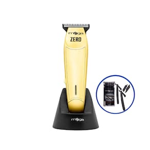 Maquina De Corte E Acabamento Mega Zero Gold Usb + Kit Navalhetes Com Lâminas Descartáveis