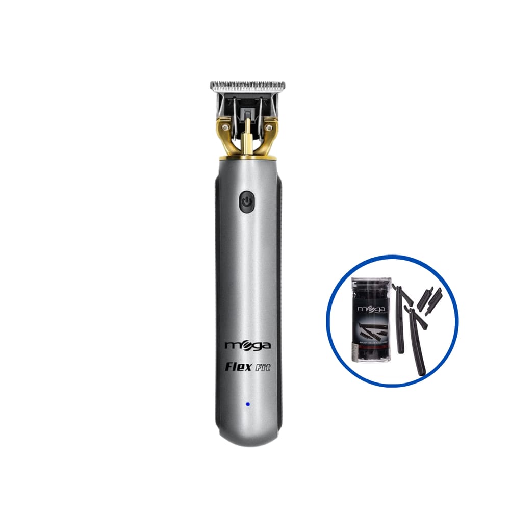 Maquina De Acabamento Mega Flex Fit Usb + Kit Navalhetes Com Lâminas Descartáveis