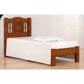 Cama de Solteiro Bella de Madeira Maciça Tauari