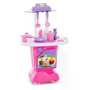 Brinquedo Cozinha Tateti Top Chef Rosa e Lilás
