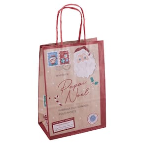 Sacola Papel Natal Tamanho P Cromus