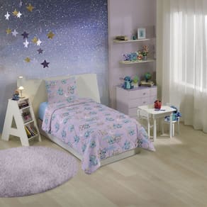 Edredom Infantil Solteiro Microfibra Dupla Face Stitch