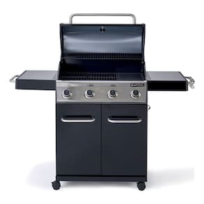 Churrasqueira A Gas 114x142x55cm Aco Black 4 Queimadores