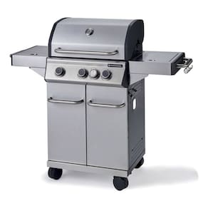 Churrasqueira A Gas 118x142x50cm Aco Inox 3 Queimadores + 1